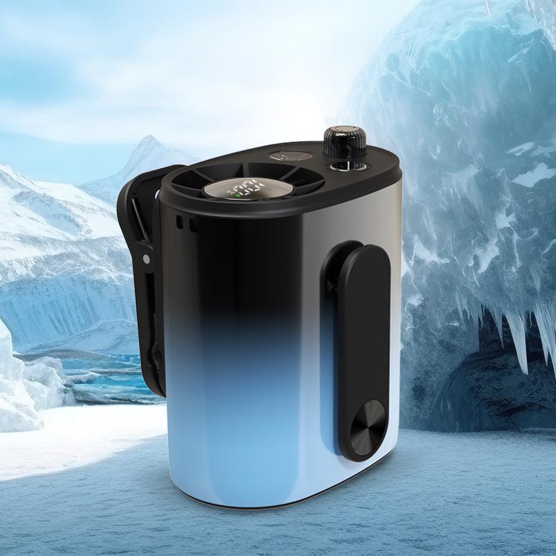 High-Speed Multi-Functional Rechargeable Clip-On Fan: Waist, Neck, Handheld, Umbrella, or Desktop Use
