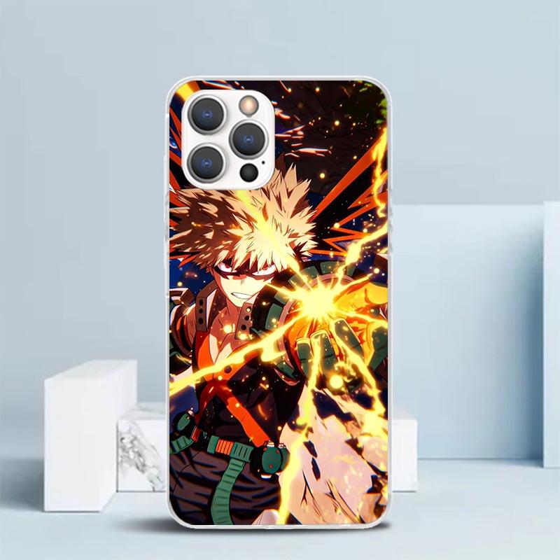 

Бактего Кацуки MHA Мой герой Чехол для телефона Для iPhone 16 17 Air 16E 15 14 Plus 13 Mini 12 11 Pro Max 7 8 + SE 2020 Мягкий ТПУ Задняя крышка iPhone 7(8)SE
