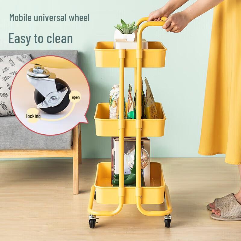 maxcook 3-Tier Rolling Kitchen Storage Cart