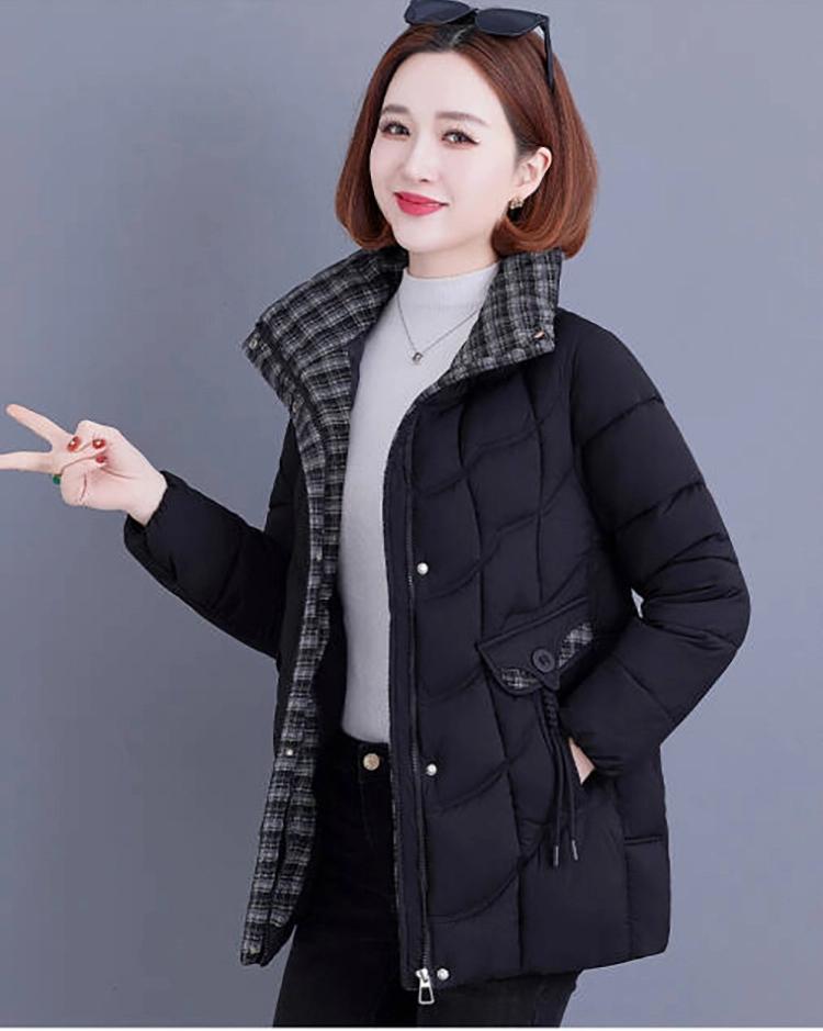 Women’s Short Windproof Thicken Warm Winter Jacket For Mom
