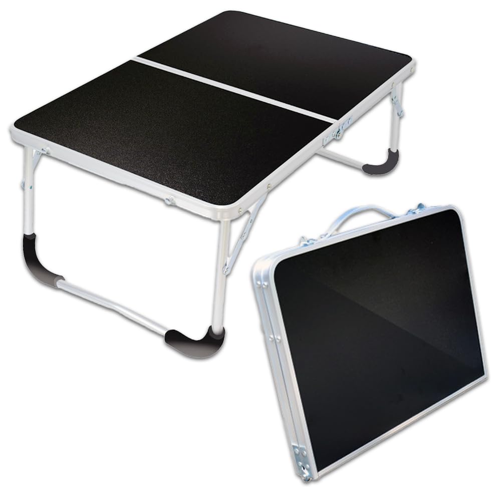 

Nicheez Low Table Outdoor Camping Table Foldable Lightweight Black 2-fold