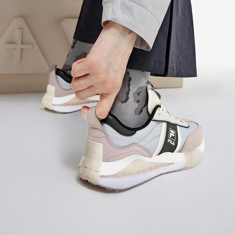 New FILA Brick Low Top Casual Shoes Women's Gray Pink F12W231125FAF