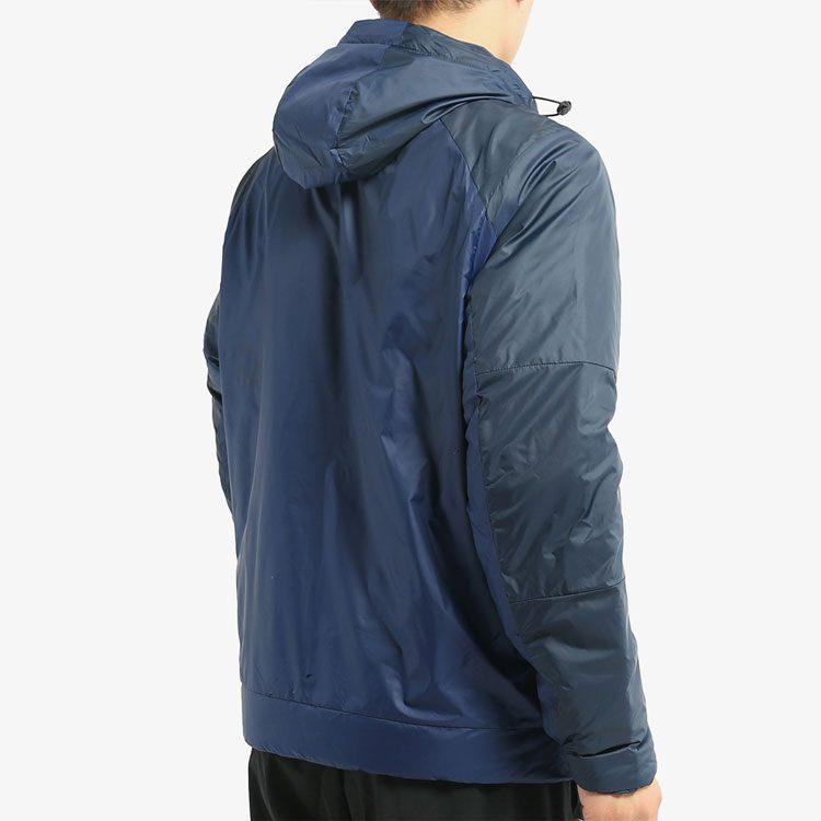 Nike Puffer Jackets Men's Dark Blue Hooded Moderate Other 861789-429