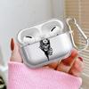 Case For Airpods 1 2 Pro 4 Pro2 Pro3 3 Clear Earphone Cases Cover Skull Crack Art