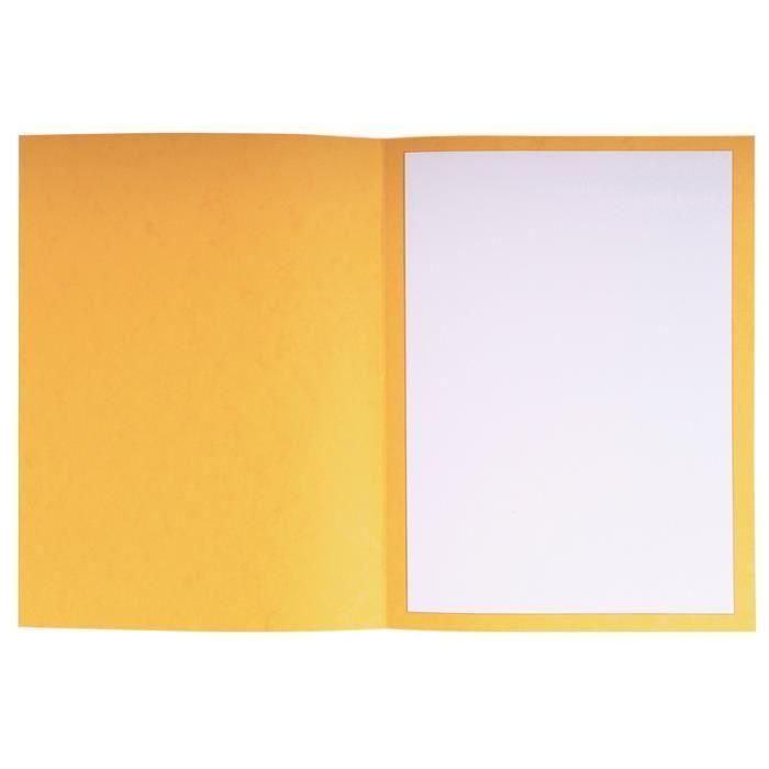 Pack De 25 Chemises Avocat Imprimées Plaidoirie 25x32 Cm 265g Jaune