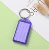 10-50pcs Colorful Plastic Keychain Key Tags Label With Split Ring For Diy Numbered Name Baggage Tag Id Label Name Tags