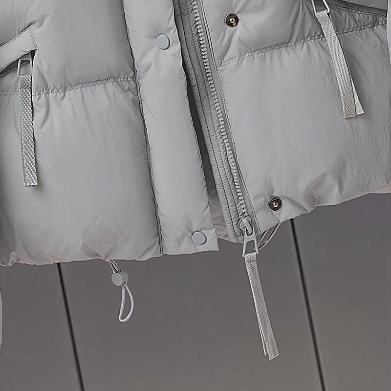 Sibaishe Women's Stand-Up Collar Petite 90% Down Puffer Jacket