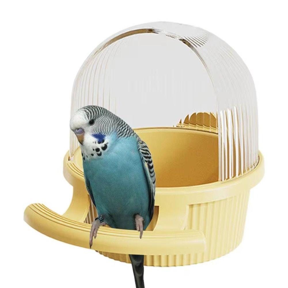 with Lid Parakeet Anti-Splash Food Box Hanging Parrot Food Trough Bird Feeder Dispenser  Bird