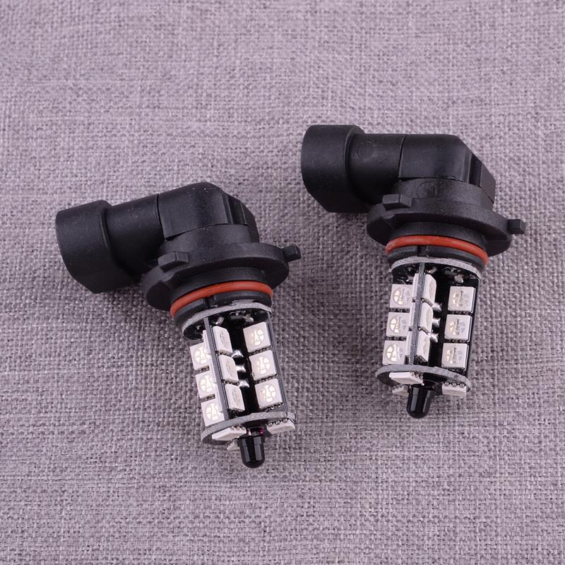 1 Pair Multi-Color H10 9145 9140 HB3 9005 LED Front Driving DRL Fog Light Bulbs With Remote Control