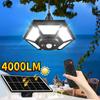 Solar Shed Light Solar Pendant Light Indoor Outdoor  LED 4000LM Solar Indoor Lights Motion Sensor with Remote Control