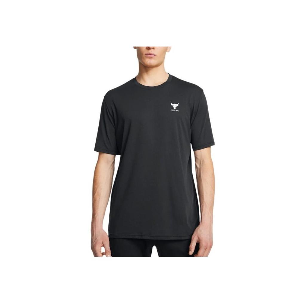 Under Armour Brahma Jednolita Koszulka Męska z Krótkim Rękawem i Okrągłym Dekoltem Czarna 1387797-001
