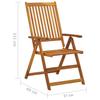 Garden Lounge Chairs 2 pcs. with Cushions Solid Acacia Wood