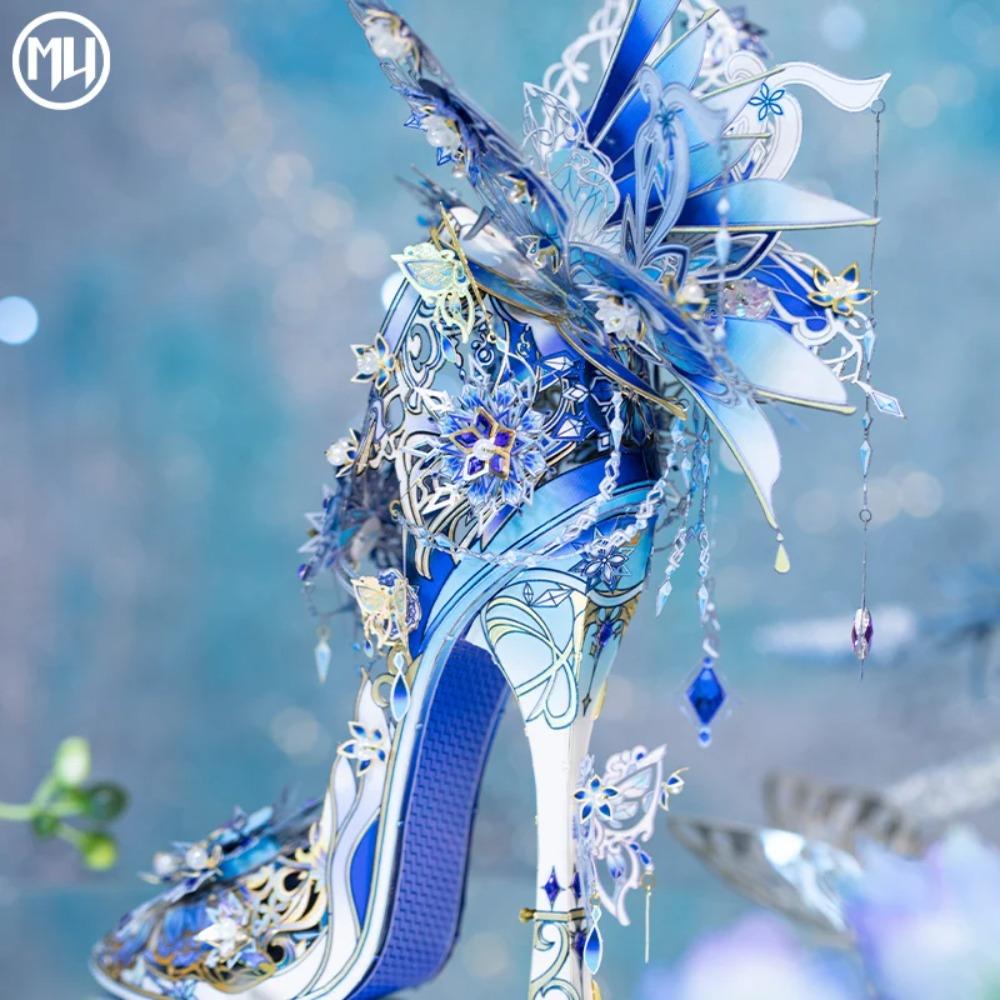 MU Kar Sevgisi Sihirli Kristal Ayakkabı 3D Metal Puzzle Montaj Modeli El Yapımı Kendin Yap