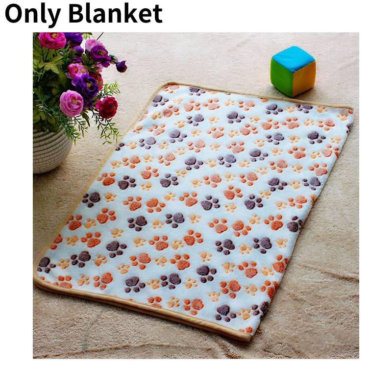 Warm And Snuggly Dog Bed Blanket In Cute Paw Print Patterns For Your Pet