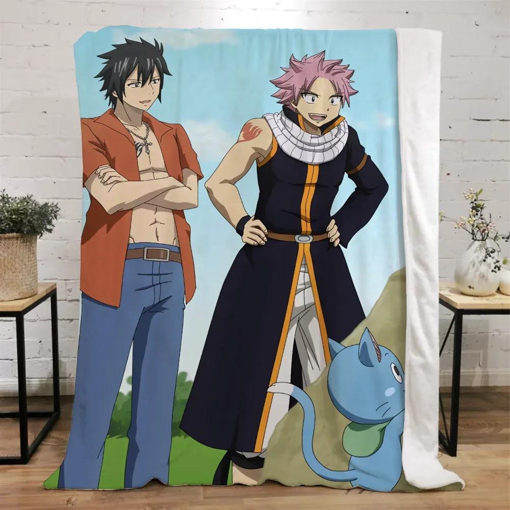Fairy Tail Coral Warm Blankets for Cold Home and Decoration Winter Blanket Bed Microfiber Bedding Beach Towel Fluffy Plaid Throw