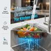 Magnetic Corner Sink Strainer Basket, 2026 New Upgraded Corner Sink Strainer, Triangular Drain Rack