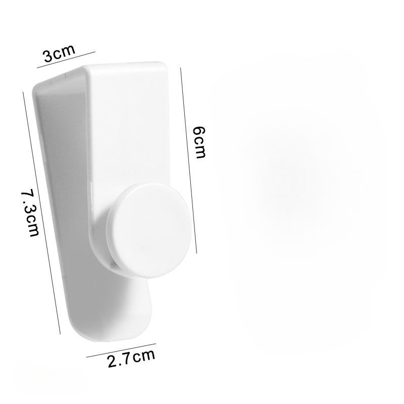 

2/4/6 шт. Набор многофункциональных бесшовных крючков без перфорации, белые крючки для задней двери из АБС-пластика для дома, кухни, ванной комнаты, дверцы шкафа 2 PCS белый