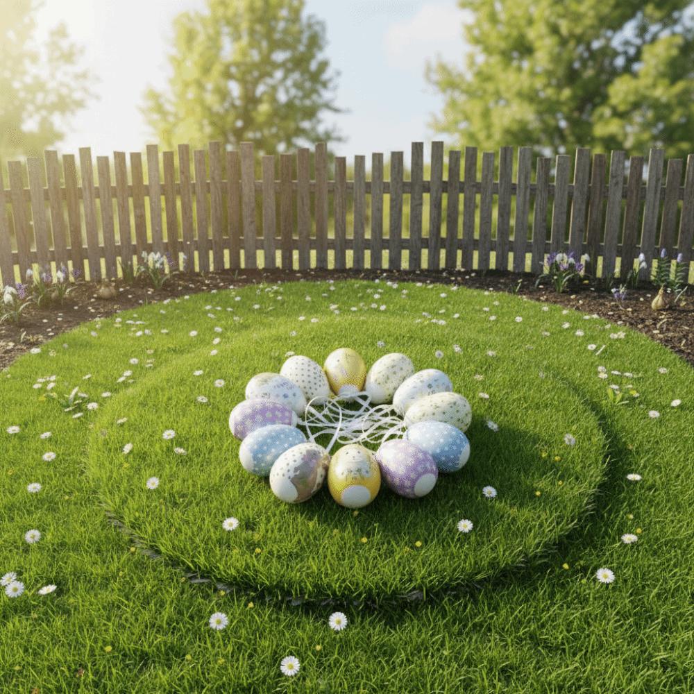 12PCS Plastic Egg Easter Egg Decoration Easter Egg Happy Easter Hanging Easter Egg Scene Decoration Easter Egg Pendant