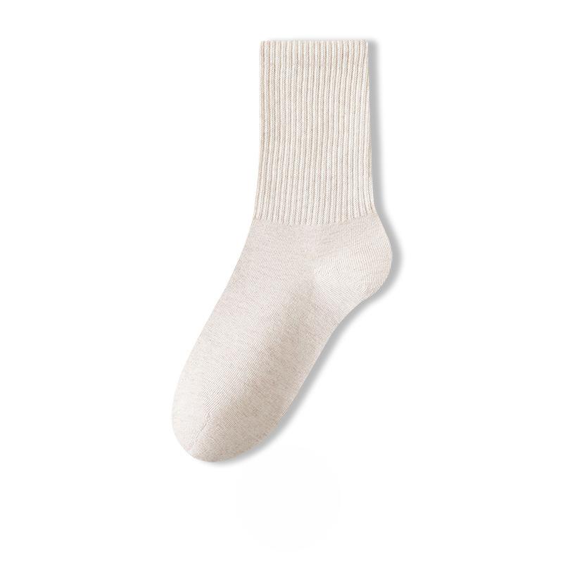 Female Spring and Autumn Pure Cotton High Elastic Breathable Tube Cotton Socks