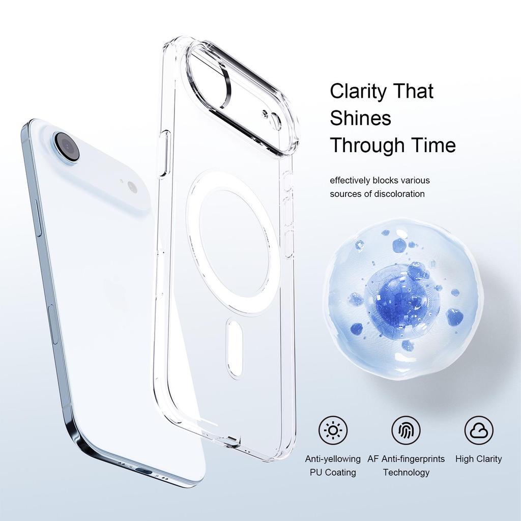 Apple 17 Air PC Clear Anti-Scratch Case with Raised Camera Protection