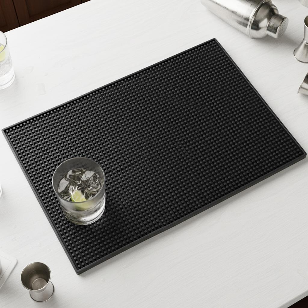 Bar Mats Countertop Coffee Mat, Service Spill Mat for Cocktail Bartender Kitchen, Counter Top Cup Glasses Dish Drying Mat