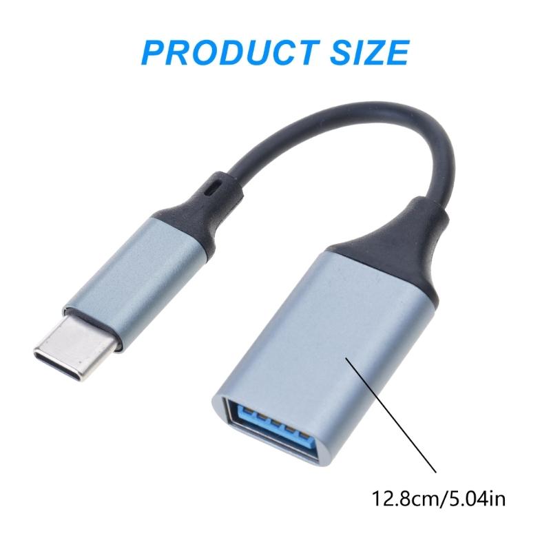 USB C To USB3.0 Adapter Cable Fast Speed Type C Male To USB3.0 Female OTG Converter for Phones Computers and More