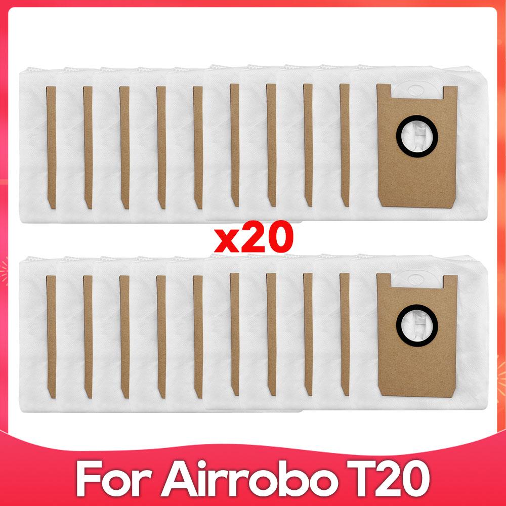 Compatible For ( AIRROBO T20+ ) Robot Vacuum Cleaner Roller Side Brush Filter Mop Cloth Dust Bag Part Accessory