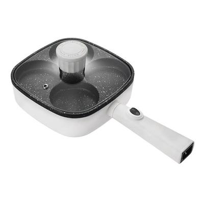 Multifunctional 4-Hole Breakfast Frying Pan with Lid