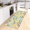 Green Tropical Leaves Kitchen Mat, Non-Slip Washable Entrance Doormat, Living Room Hallway Rugs, Bedside Carpet