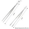 1pcs 12 Inch Stainless Steel Cooking Tweezers Kitchen Tongs BBQ Tool Tweezers for Cooking Kitchen Accessories CFQJ007