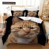 Cat Duvet Cover Collection Cat Lover Gifts Bedding For Women Cute Kitten Pattern Bedroom Decor Twin Double Queen King Size Quilt Cover
