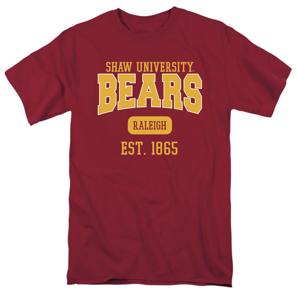 Shaw University Adult T-Shirt Est. Date, Garnet, S-3XL S разноцветный