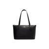 Gallery 37 Commuting Portable Large Capacity Logo Cross Grain Leather Tote Bag Shopping Bag Shoulder Handbag Large Women's Black