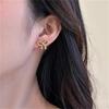 Gold Bow Earrings Necklace Bracelet Trendy Bowknot Ribbon Pearl Choker Necklace Trendy Bow Stuff