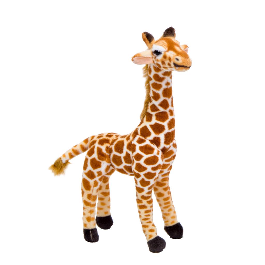 Real giraffe doll plush toy sika deer doll deer ornament photography prop birthday gift
