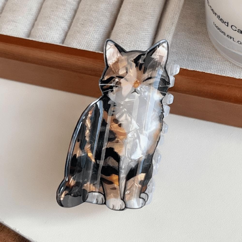 Creative Hairpin Cat Hair Claw Acrylic Large Animals Hair Clip Korean Style Geometry Plastic Shark Clip Streetwear
