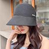 Women Summer Sun Hat Solid Color Mesh Breathable Wide Brim Sunscreen Cap Ladies Girls Outdoor Travel Foldable Visor Cap