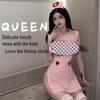 Sensual See-Through Teasing Nurse Costume Set for Women
