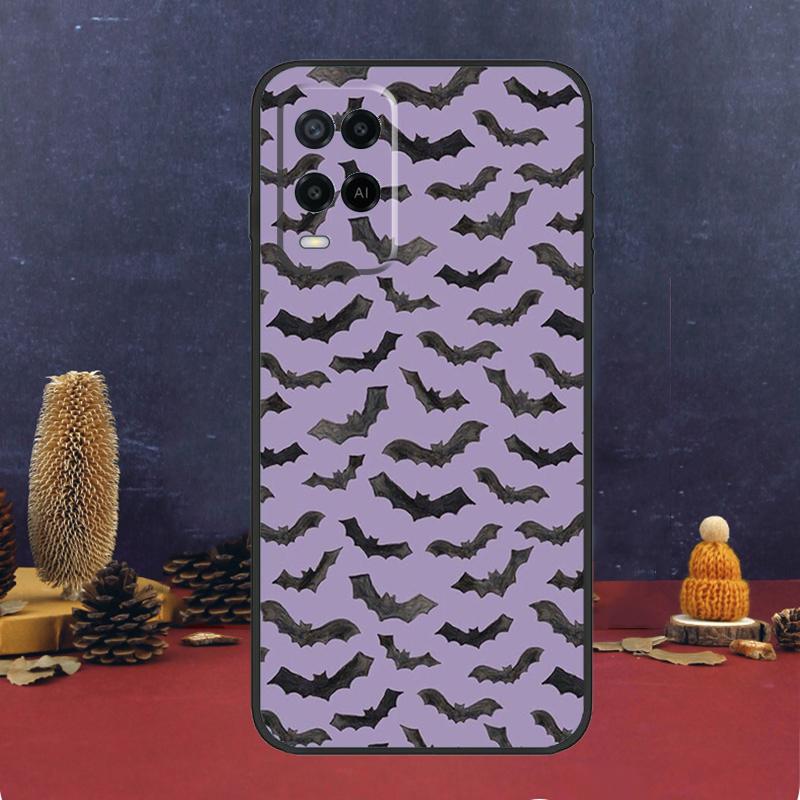 Halloween Vampire Bats Case For Oppo A94 A74 A54 A15 A17 A57 A6 A5 Pro A16 A76 A96 A40 A60 A80 A18 A38 A58 A78 A98