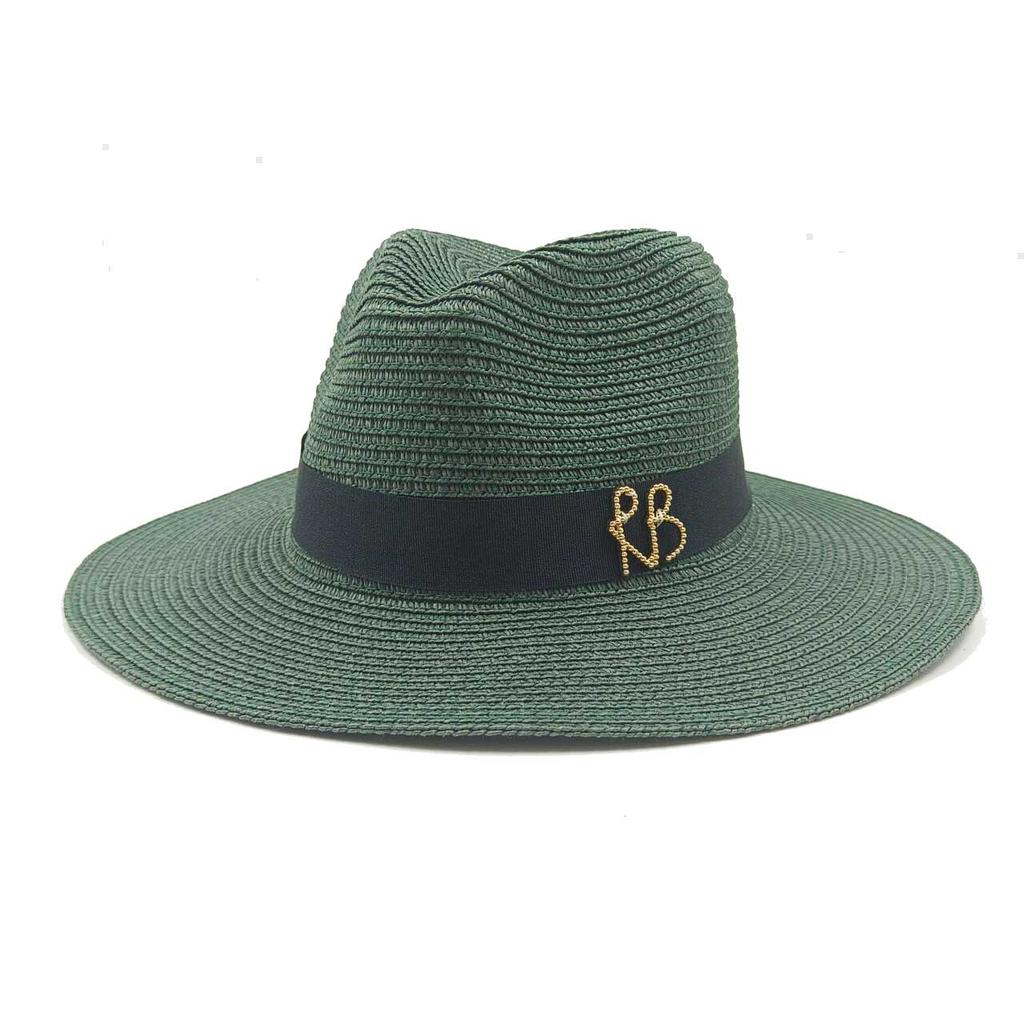 Kedja sommar halmhatt dam utomhus semester solskydd strand solhatt Panama halmhatt chapeau homme