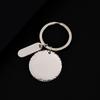 Concave Stainless Steel Keychain Blank - UV Laser Engravable Festival Gift