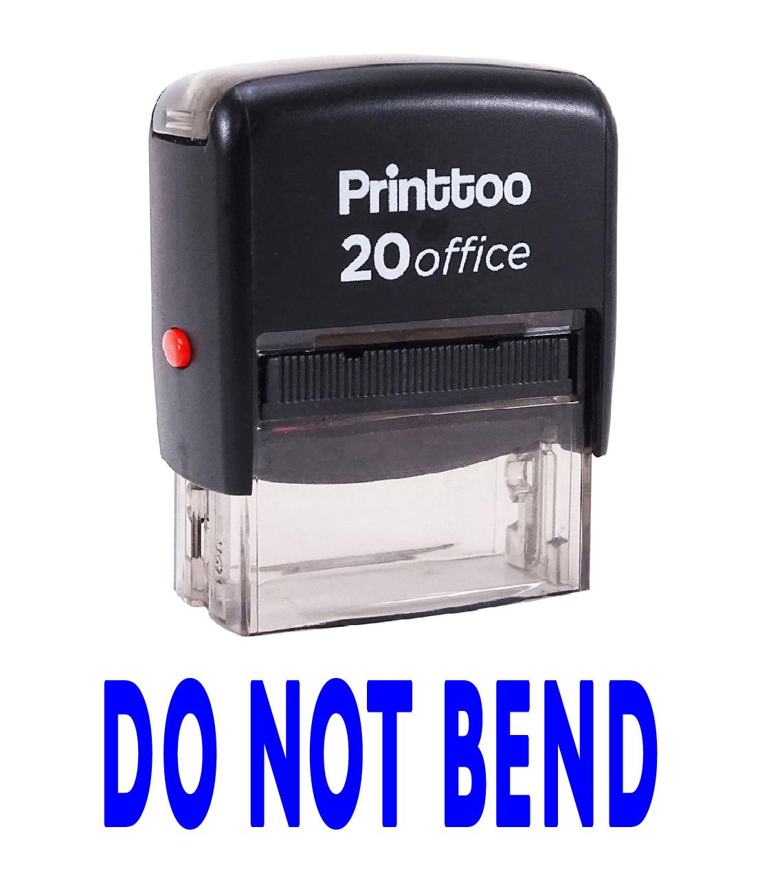 

Printtoo Self Inking DO NOT BEND Rubber Stamp Office Stationary Custom 14 mm x 38 mm (Approx) синій