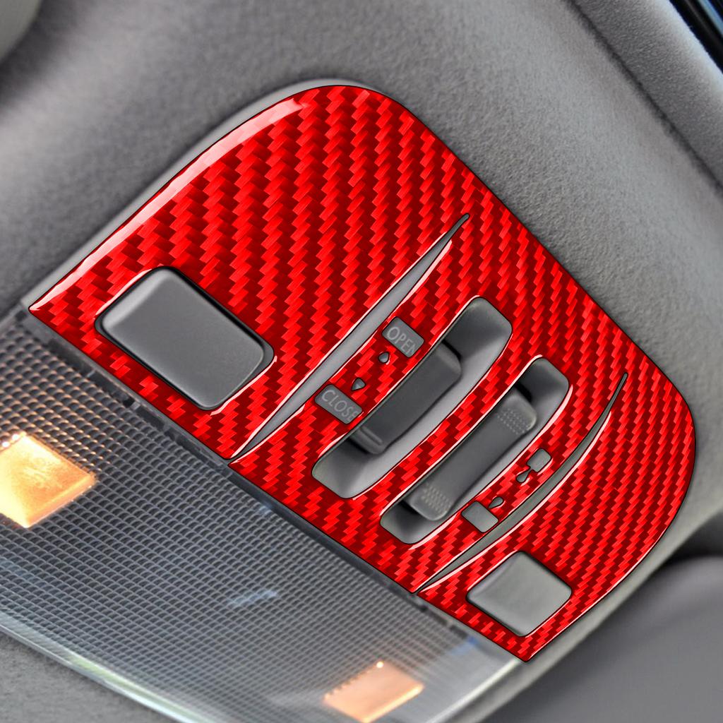 Kohlefaser für Subaru Impreza 2009 2010 2011 Zubehör Autoinnenraum Rückseite Front Leselampe Zieraufkleber Dekoration