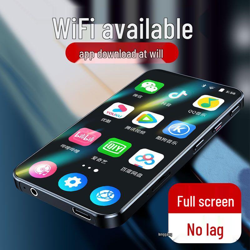 Player MP5 Ultra-Subțire cu Ecran Complet, WiFi și Bluetooth - Versiune Portabilă Compactă pentru Studenți