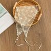 Lace Silk Scarf Headscarf Headband Pastoral Spring New Multi-functional Triangle Scarf Waist Seal