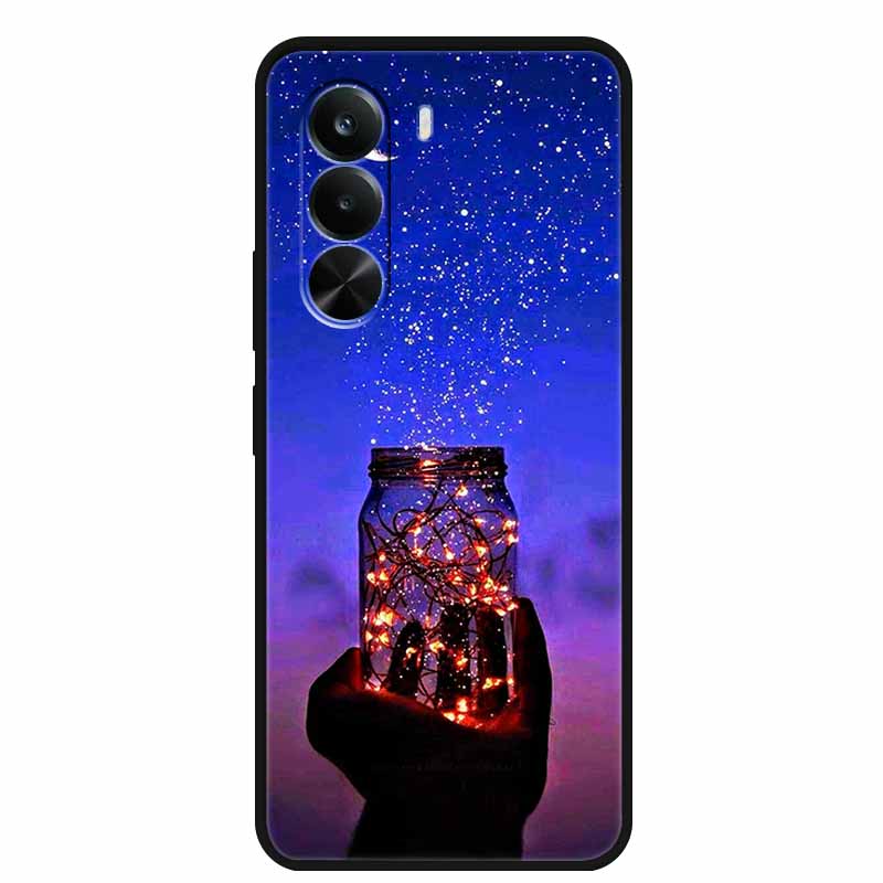 Pro Realme P4x Pouzdro P4 x 5G Globální Měkký Silikonový Ochranný TPU Kryt Telefonu pro Realme P4x 5G Luxusní Kreslený Nový Zadní Kryt Coque