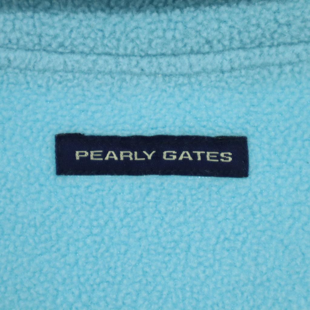 Pearly Gates POLARTEC English Letters Long Sleeve Half Zip Fleece Jacket Men's Used