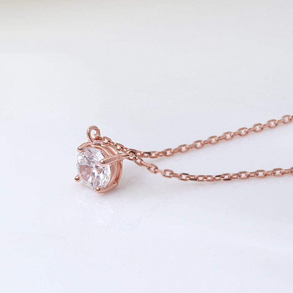 92.5 Silver Clothia Crystal Necklace Na0388
