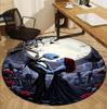 The Nightmare Before Christmas Pattern Round Rug, Indoor/Outdoor Mat, for Picnic, Gameroom, Bedroom, Office, Living Room, Home Decor Carpet, Birthday 