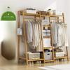Freestanding Solid Wood Clothes Rack and Hanger